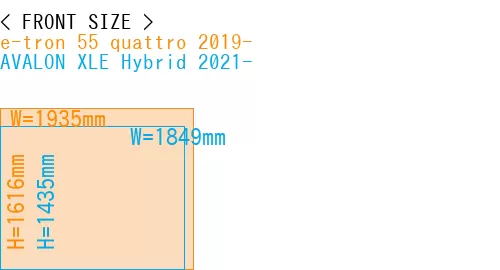 #e-tron 55 quattro 2019- + AVALON XLE Hybrid 2021-